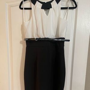 Black and white dress